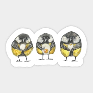 Birds with eggs Sticker